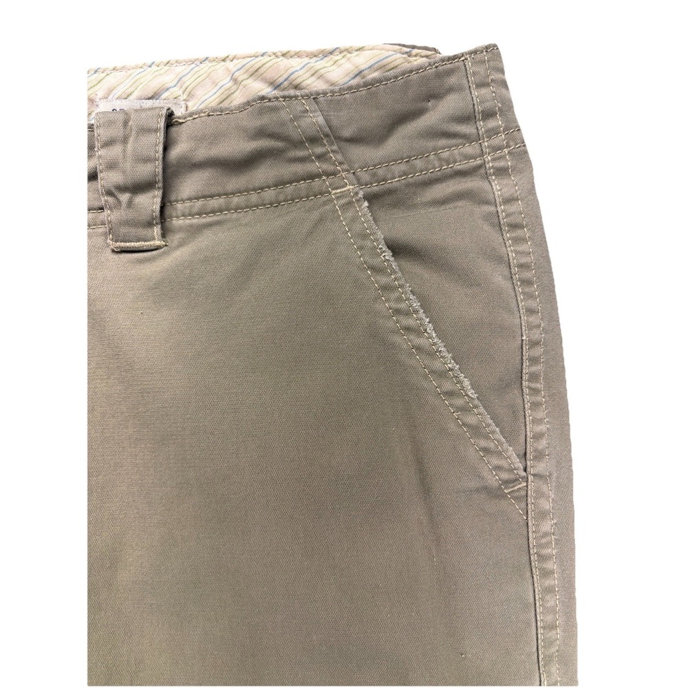 Vintage Old Navy Chino Pants Womens 8 Short Khaki Stretch Low Waist Preppy Y2K - Picture 6 of 12